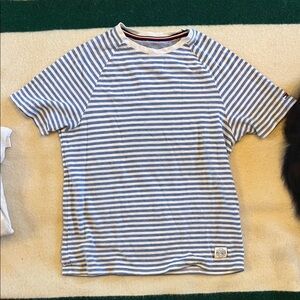 Tommy Hilfiger Blue and White Striped Tee